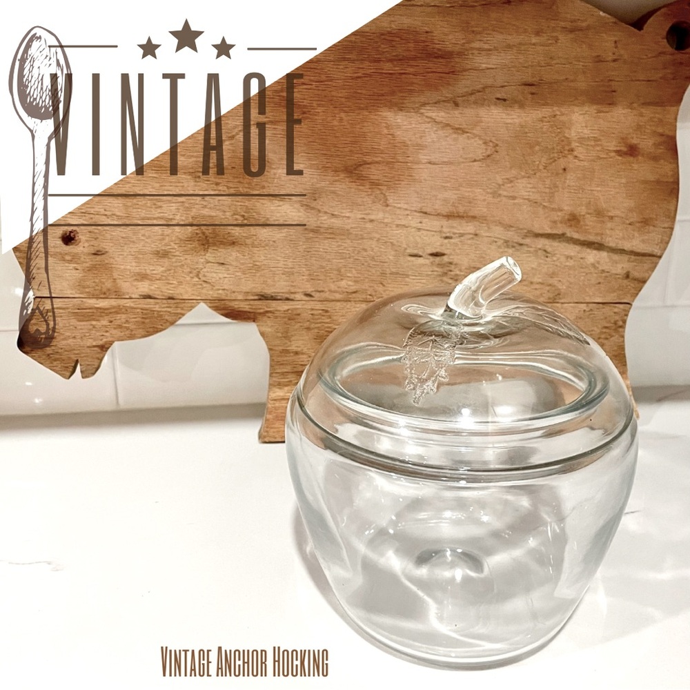 Vintage, APPLE  Shape, Apothecary Jar